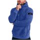 thumbnail image 2 of pstuiky camisas de manga larga para hombre, Sudadera informal de manga larga para hombre, con bolsillo de terciopelo de doble cara y cremallera, color liso Tops de talla grande para hombre s, 2 of 7
