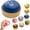 Dumpling Squishies-Blue, variant on FYHALE Pink Apple-shaped Squishies Toys Stress Ball, Soft Fruit Fidget Toys, Fruit Squeeze Dough Squish Toys Sensory Squeeze Balls Toys