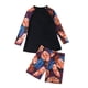 thumbnail image 3 of Traje de baño de 2 piezas para mujer, trajes de baño para mujer, trajes de surf de manga larga para mujer, shorts de buceo con almohadillas en el pecho y sin soportes de acero, trajes de baño conserva, 3 of 4