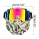 thumbnail image 4 of Gafas de Nieve para Casco de Motocicleta | Máscara de Esquí a Prueba de Viento, Antivaho y Anti-Uv con Cubrebocas Extraíble y Correas Ajustables | Ideal para Clima Frío, Ciclismo Al Aire Libre y Snow, 4 of 4
