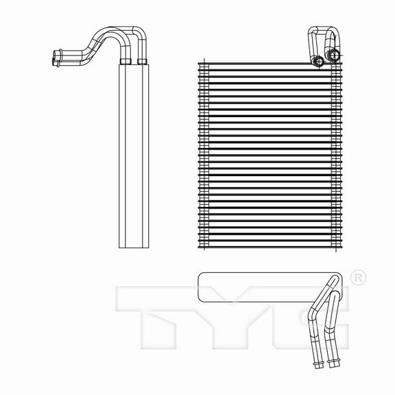 TYC 97251 A/C Evaporator Core For 09-13 Mazda 6