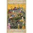 thumbnail image 2 of Painting From 17Th Century Persian Manuscript Hunting Party Killing Tiger And Deer And Exotic Bird Print, 2 of 2