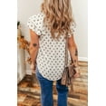 thumbnail image 2 of Women's White Boho Pattern V Neck Blouse with Tiered Ruffled Sleeves | [ZhiHiMeRi] | (US 12-14)L, 2 of 12