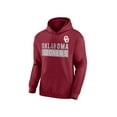 thumbnail image 3 of NCAA Oklahoma Sooners Men's Crimson Stacked Cotton Fleece Pullover Hoodie, Up to Size 3XL, 3 of 3