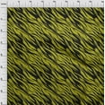 thumbnail image 3 of oneOone Polyester Lycra Lime Green Fabric Tiger Animal Skin Fabric For Sewing Printed Craft Fabric By The Yard 56 Inch Wide, 3 of 4