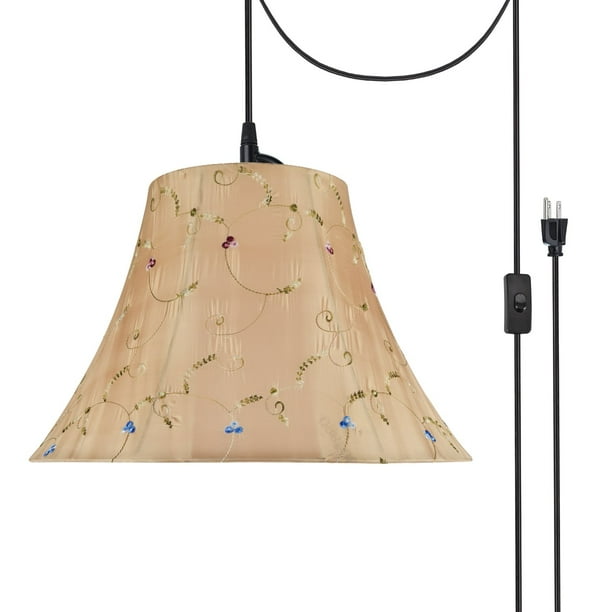 Aspen Creative 7018121 TwoLight PlugIn Swag Pendant Light Conversion Kit with Transitional