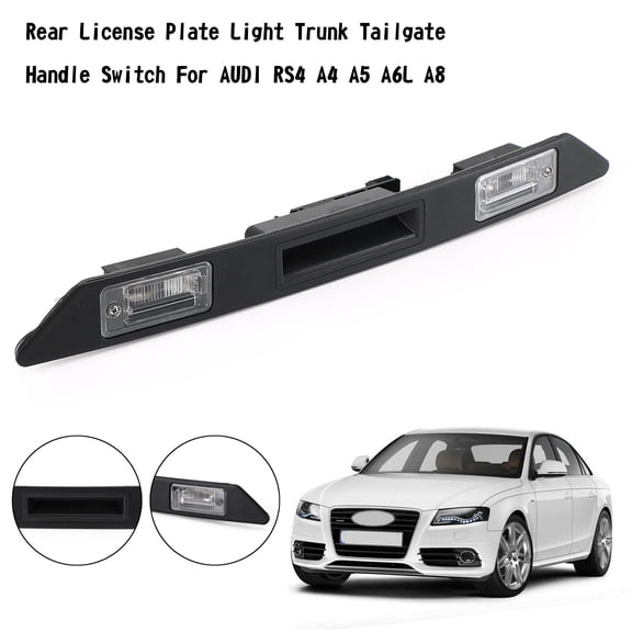 Motor Genic Rear License Plate Light Trunk Tailgate Handle Switch For AUDI A3 A4 A6 Q7