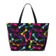 thumbnail image 2 of Fotbe Colorful Dragonflies Bolsa de Viaje para Playa - Resistente al Agua, Bolsa Tote de Gran Capacidad y Ligera con 7 Bolsillos para Mujeres y Hombres, 2 of 7