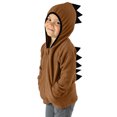 thumbnail image 3 of Vedolay Children's Jackets 2023 Solid Warm Zipper Boys Coat Outwear Snowsuit Brown,120, 3 of 5