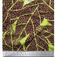 thumbnail image 3 of oneOone Cotton Poplin Lime Fabric Leaves Panel Quilting Supplies Print Sewing Fabric By The Yard 56 Inch Wide, 3 of 3