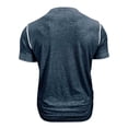 thumbnail image 6 of YTCAMLO Cotton Mens Henley Shirts Plus Size Classic T Shirts Soft Comfy Short Sleeve Tees Moisture Wicking Workout Tops Activewear, Navy XL, 6 of 7