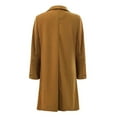 thumbnail image 6 of PMVFHDE Womens Winter Coats Solid Color Fashion Daily Elegant Long Length Pocket Notch Lapel Button Coat for Fall and Winter Khaki,XL, 6 of 6