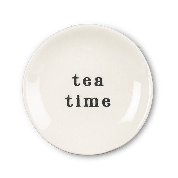 Set of 4 Small Plate-"Tea Time"