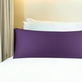 thumbnail image 3 of PiccoCasa 300 Thread Count Egyptian Contton Body Pillowcase Deep Purple Body(20"x60"), 3 of 4