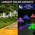 thumbnail image 2 of KOMI Solar Garden Lights Outdoor Waterproof 3 Pack Solar Flower Lights Yard Lights 7 Color Changing Double Jellyfish Wing Solar Yard Lights for Garden Decor Yard Decor Outdoor Decor Gifts for Women, 2 of 7
