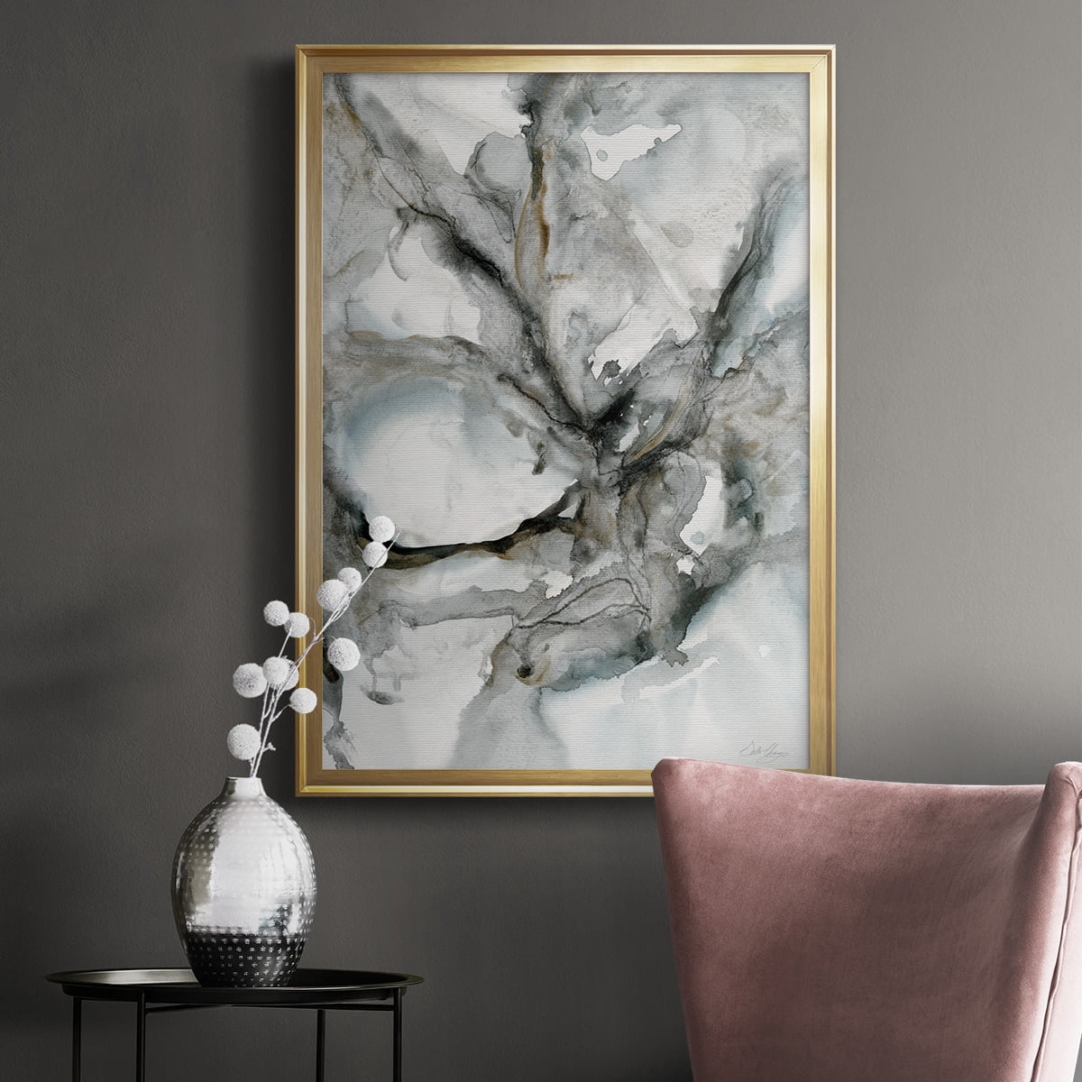 Marble Harmony Premium Framed Print - Ready to Hang
