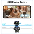 thumbnail image 5 of 2K Indoor Security Camera, 5G/2.4Ghz WiFi Home Security Camera, Robot/Pet/Baby Camera with Phone App, Motion Detection and Alarm, Two-Way Talk, Night Vision, Human Detection, 5 of 8
