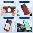 thumbnail image 2 of Allytechgroup 3 In 1 Samsung Galaxy S25 Case with Detachable Wallet & Card Holder, Compatible with Mag-safe PU Leather Folio Cover RFID Protection Phone Case for Samsung Galaxy S25,Red, 2 of 7
