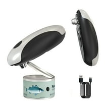 MSAS Electric Can Opener - USB Rechargeable Automatic Opener, Hands-Free Safe Design for All Can Sizes, Smooth Edge Kitchen Tool for Seniors with Arthritis