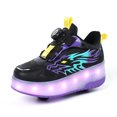 thumbnail image 3 of Kids LED Roller Skate Shoes with Wheel Light up Roller Shoes Kids Skates Sneakers Gift for Girls Boys Children, 3 of 14