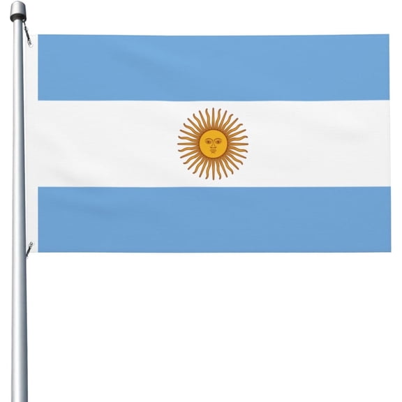 Argentina Flag 3x5 Outdoor Double Sided Flag Banner For Outside With 2 Brass Grommets Patio Lawn Decor Flags