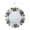 Gray White, variant on Luzkey Hanging Wall Mirror with Boho Fringe, Round Decorative Mirror for Apartment, Living Room, Bedroom, Home Decor Black White