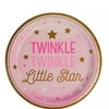 Pink Twinkle Twinkle Little Star Dessert Plates 8ct