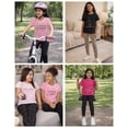 thumbnail image 2 of Baby Phat Girls Leggings Set - Lightweight Short Sleeve Graphic Tee and Leggings for Girls 2 Piece, 2 of 7