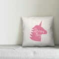 thumbnail image 3 of Creative Products Dream Big Unicorn 18x18 Spun Poly Pillow, 3 of 3