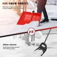 thumbnail image 1 of LOLIPPYY Snow Shovel for Shoveling with Deep Scoop Lightweight Red Design for Winter Outdoor Use, 1 of 8