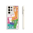 thumbnail image 1 of Destaca con diseños únicos: Funda para teléfono plateada de doble capa mate con gráficos extravagantes para iPhone 15 Pro Max 14 13 12 Pro 11, 1 of 4