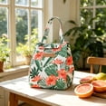 thumbnail image 3 of Insulated Lunch Bag Reusable Hawaii Floral Print Tote Proof Thermal Bag Large Capacity Ideal for Work School Picnics, 3 of 7