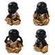 thumbnail image 1 of 4 Piezas Estatua Buda Monje Estatuilla Cerámica Artesanía Adornos Decorativos Monje Regalo Sunnimix Estatuilla de monje de resina pequeña, 1 of 8