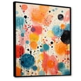 thumbnail image 2 of Designart "Colorful Contrasts Mid Century Modern Art I" Abstract Floater Framed Canvas Print, 2 of 7