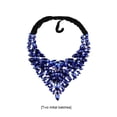 thumbnail image 4 of Gargantilla de diamantes de imitación Qarigey para mujer color azul, 4 of 6