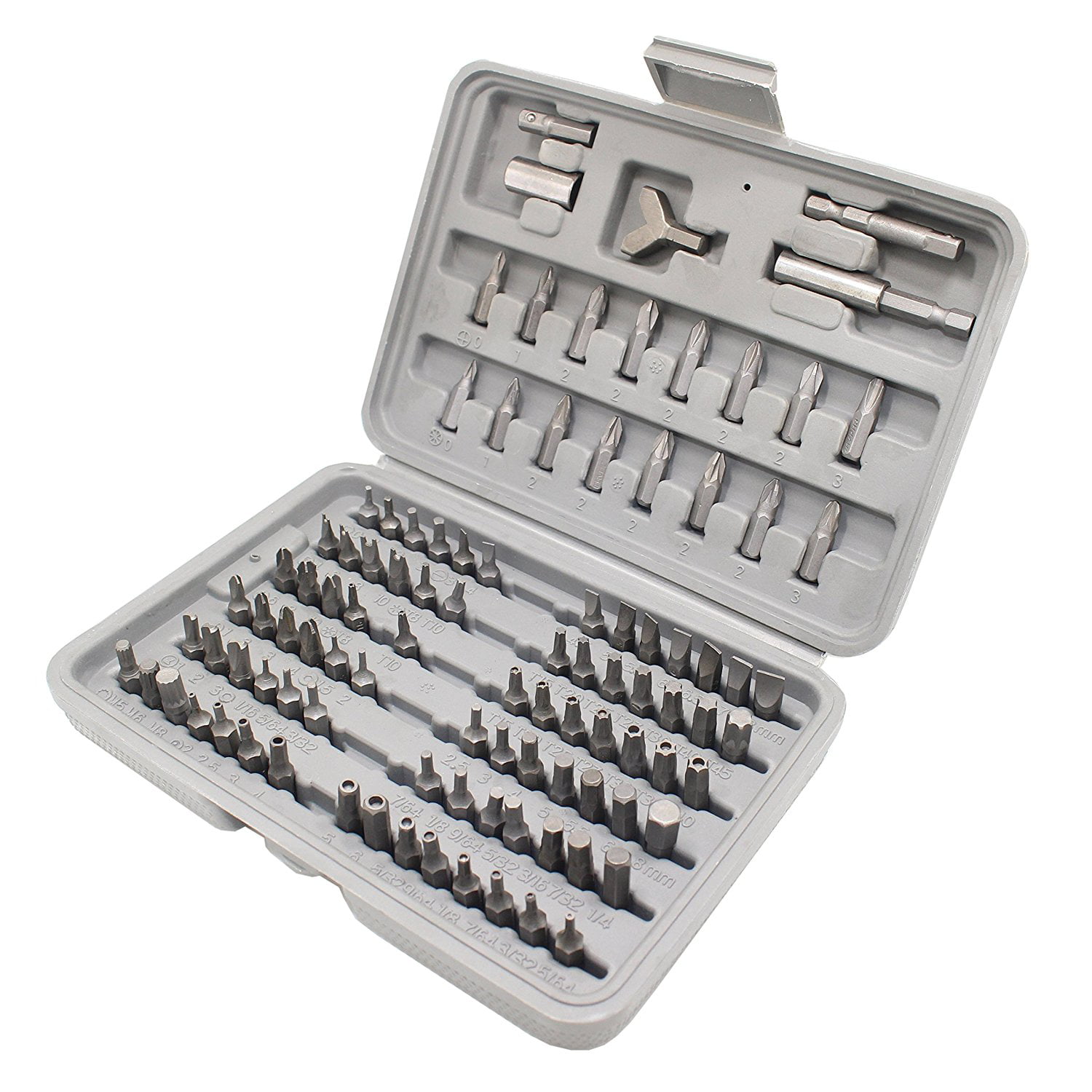 44PC SCREWDRIVER SET PHILLIPS TORX STAR SLOTTED HEX KEY SECURITY BITS 