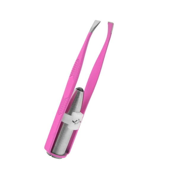 Xihbxyly Pinzas Led para Cejas, Herramienta de Depilación de Precisión, Luz Incorporada para Un Cuidado Fácil, Construcción de Acero Inoxidable, Tamaño de Viaje Conveniente, Ideal para Dar Forma a La