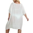thumbnail image 3 of SAYFUT Swimsuit Cover Ups Beach Coverup Women Loose Crochet V-Neck Bikini Summer Beach Coverups Dress for Swimwear, 3 of 6