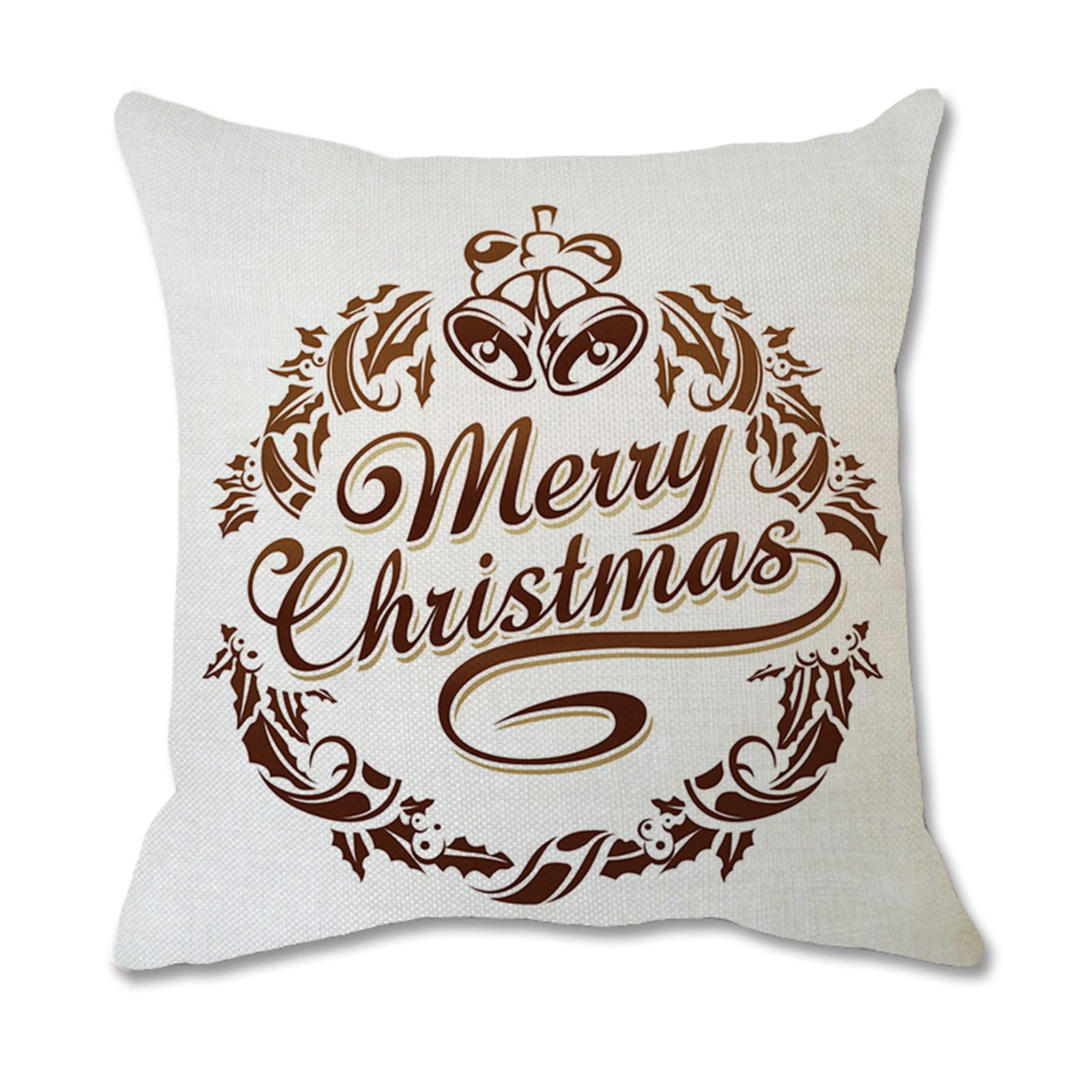 Jikolililili Merry Christmas Printing Dyeing Sofa Bed Home Decor Pillow