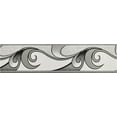 thumbnail image 3 of Peel and Stick Abstract Grey Scrolls Wallpaper Border Retro Design, Roll 33 ft. x 2 in., Self Adhesive, 3 of 4