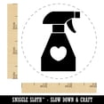 thumbnail image 2 of Spray Bottle Silhouette with Heart Self-Inking Rubber Stamp Ink Stamper - Black Ink - Small 3/4 Inch, 2 of 7
