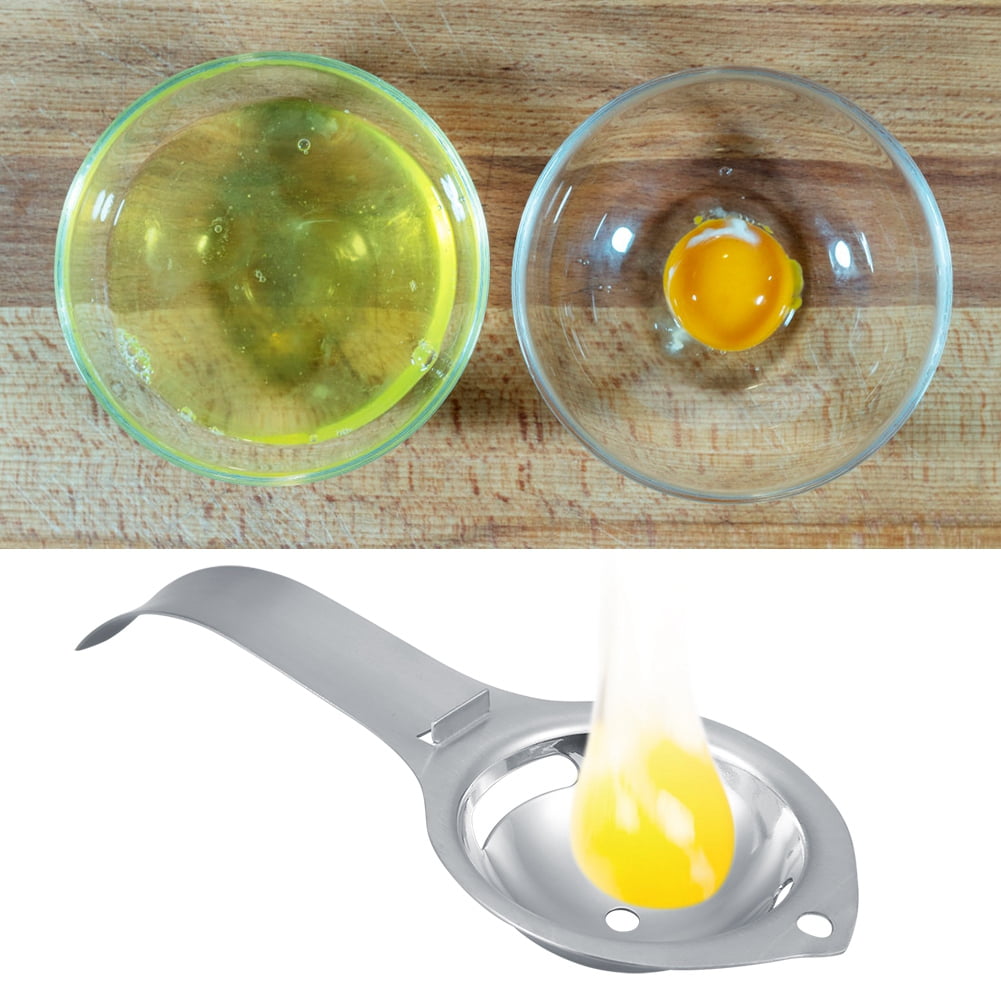 Mgaxyff Stainless Steel Egg White Yolk Separator Strainer Filter Egg