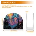 thumbnail image 4 of Yayeee Napkin Holder for Table Set of 2 Kitchen Paper Tissue Organization, Psychedelic Jellyfish, 4 of 8
