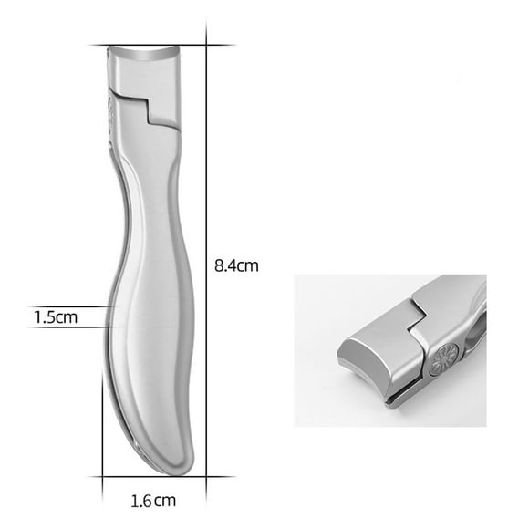 Fiudx Cortaúñas de Acero Inoxidable de Alta Resistencia, Recogedor de Uñas Integrado, Corte Sin Esfuerzo, Ideal para El Cuidado Personal En Casa, Ideal para Personas Mayores, Fácil de Transportar y c