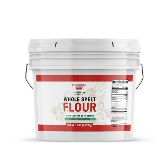 Unpretentious Whole Spelt Flour, 1 Gallon, Light & Airy Flour, From Dehulled Spelt Berries