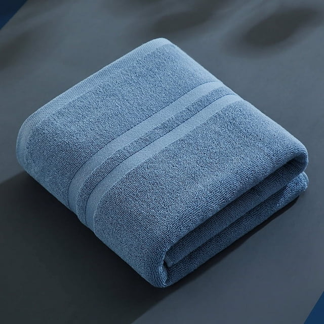 Zhuge Toalla de baño de satén de sarga, 3 piezas, multiusos: baño, fitness, ducha, deportes, se adapta a diversas situaciones sin esfuerzo. 27,56 x 55,12 pulgadas (azul).