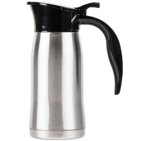 Slimline Beverage - 24 oz. Stainless Steel Insulated Slimline Carafe / Server