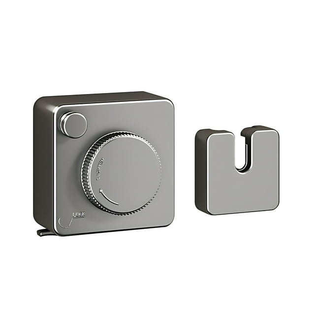 Graflsoa Corde à Linge Rétractable pour Usage Intérieur et Extérieur, Support à Lessive Mural Sans Perçage, Corde en Acier Réglable de 4,8 m, Compacte et Portable, Gris