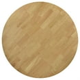 thumbnail image 3 of Evans Dining Table, Round Top, Angled Base, Walnut Brown Hardwood, 42 Inch, 3 of 6