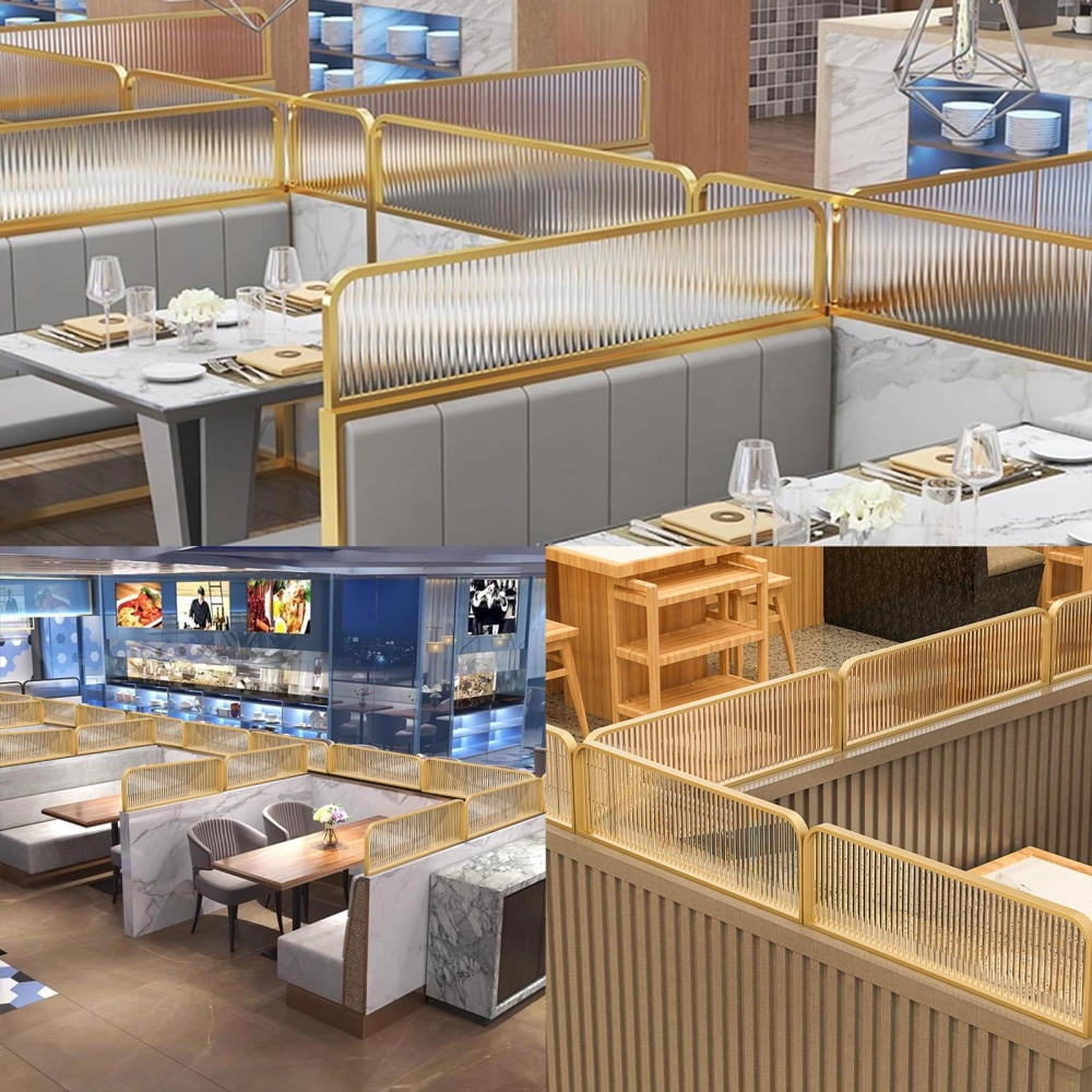 Restaurant Decorative Partitions, 39.4x11.8in Commercial Dining Area Dividers(A)